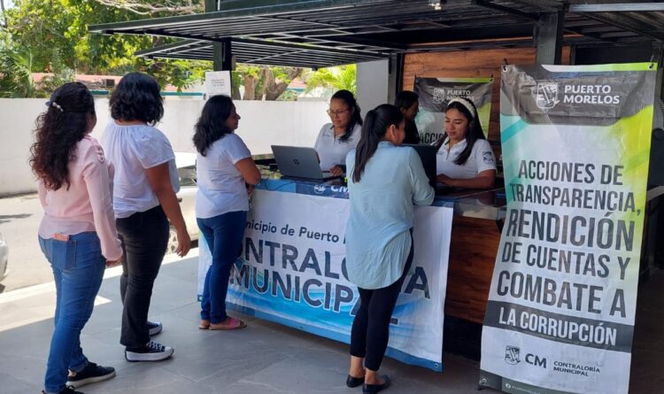 Servidores públicos de Puerto Morelos cumplen con Declaración de Modificación Patrimonial y de Intereses