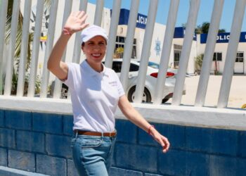 Da a conocer Atenea Gómez avances en Construcción de la Casa del Policía en Zona Insular