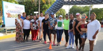 Se llevó a cabo la "Carrera en Tacones" en la Zona Insular de Isla Mujeres