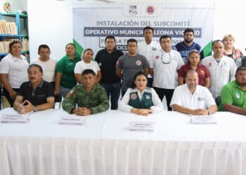 Blanca Merari instala Subcomité Operativo Municipal para Temporada de Lluvias en Leona Vicario