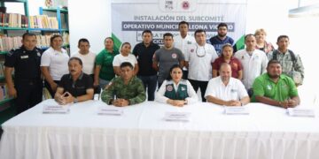 Blanca Merari instala Subcomité Operativo Municipal para Temporada de Lluvias en Leona Vicario