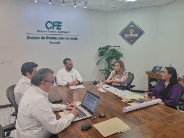 Se reunió Lili Campos con CFE para solucionar los apagones