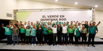 El Verde Quintana Roo refrenda su respaldo a #EsClaudia: Renán Sánchez