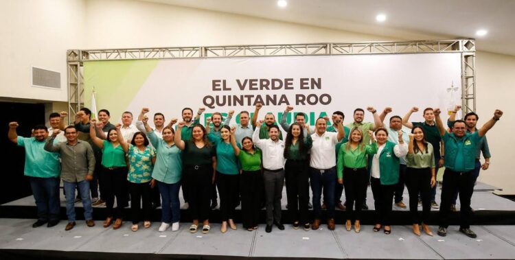 El Verde Quintana Roo refrenda su respaldo a #EsClaudia: Renán Sánchez