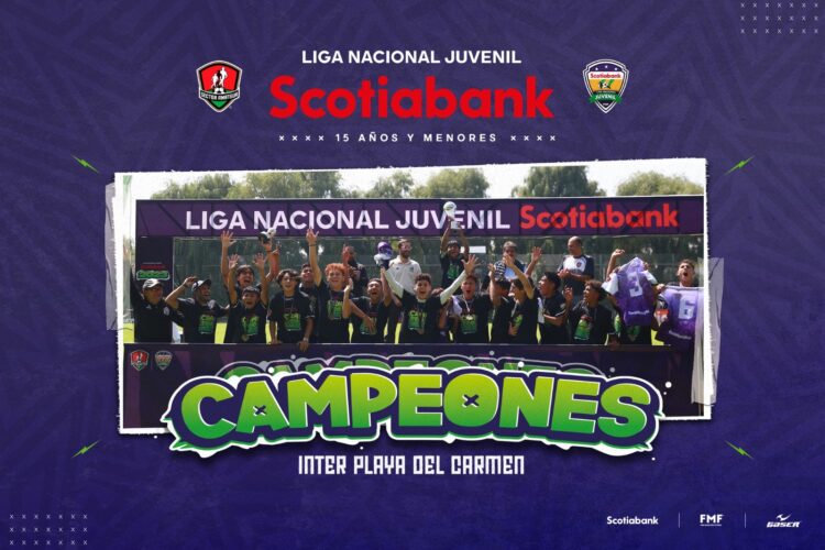 Inter Playa del Carmen, campeón de Liga Nacional Juvenil 2023