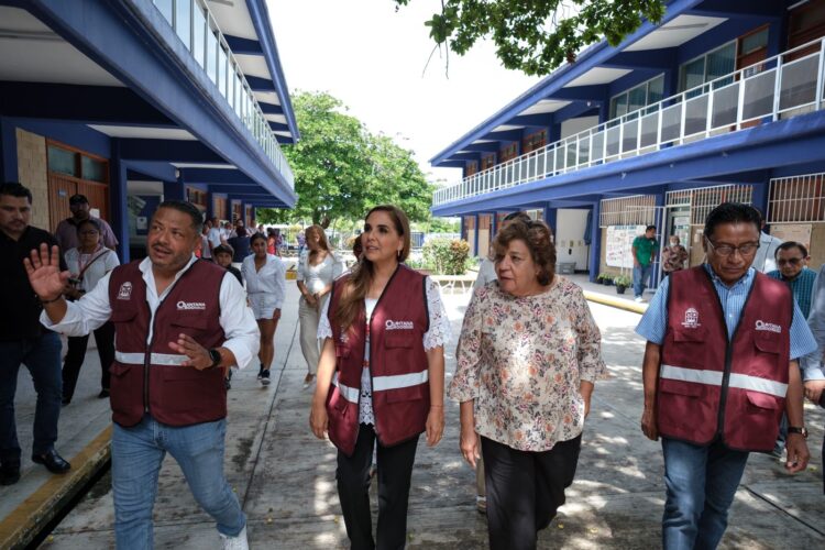 Mara Lezama invierte en infraestructura educativa en el sur de Quintana Roo
