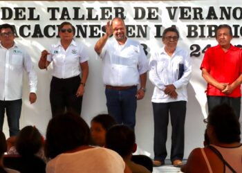 Inicia curso de verano “Mis Vacaciones en la Biblioteca 2023” en Puerto Morelos