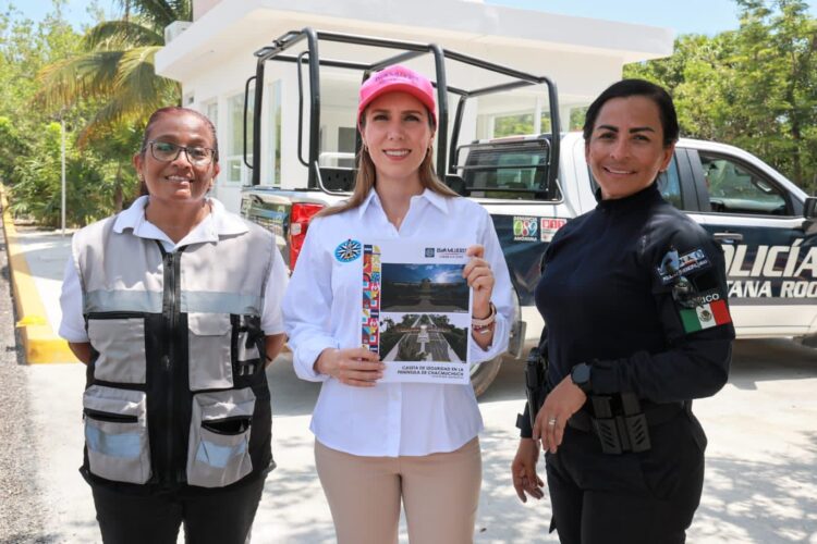 Fortalece Atenea Gómez seguridad en la carretera hacia Costa Mujeres