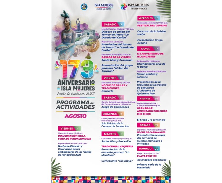 Anuncia Atenea Gómez programa de actividades por Fiestas de Fundación 2023