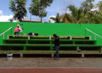 Da gobierno de Puerto Morelos mantenimiento a domo deportivo de Leona Vicario