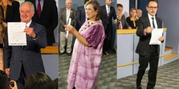 Se registran Santiago Creel, Xóchitl Gálvez y Gabriel Quadri para proceso de Va por México