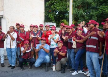 Ana Paty Peralta supervisa acciones preventivas ante lluvias