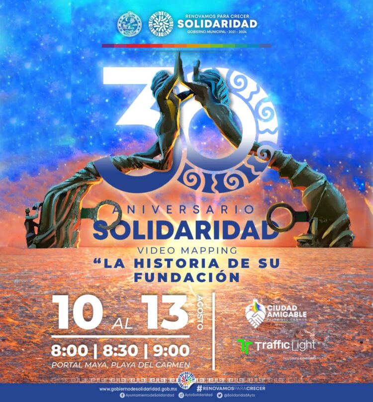 Presentan historia de Solidaridad en video mapping