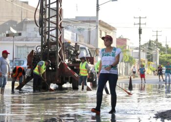 Ana Paty Peralta supervisa acciones preventivas ante lluvias