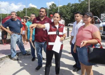 Supervisa Ana Paty Peralta rehabilitación de retorno en Av. Cancún