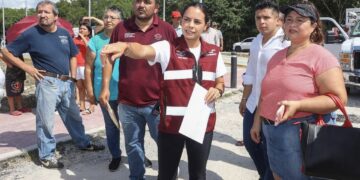 Supervisa Ana Paty Peralta rehabilitación de retorno en Av. Cancún