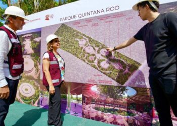 Mara Lezama construye el Parque Quintana Roo en Chetumal para transformar la capital