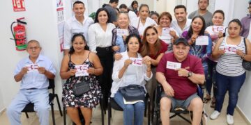 Blanca Merari acompaña a Mara Lezama a puesta en marcha de Unidad del Bienestar