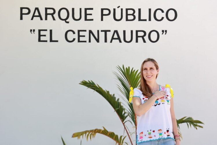 Atenea Gómez ultima detalles para inauguración del parque El Centauro