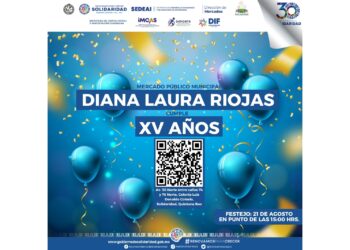 Festejarán XV aniversario de mercado Diana Laura Riojas en Playa del Carmen