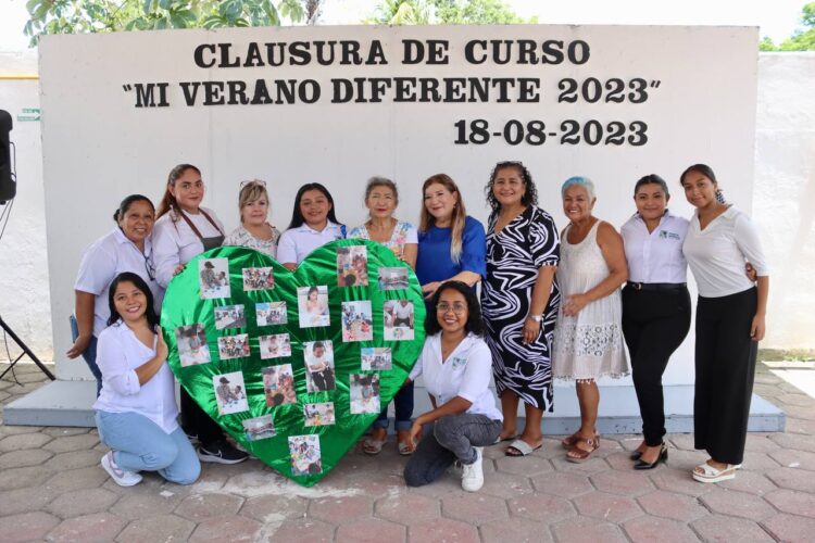 Clausuran curso “Mi verano DIFerente” en estancia infantil en Puerto Morelos