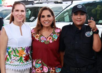 Fortalecen Mara Lezama y Atenea Gómez Ricalde seguridad en Isla Mujeres