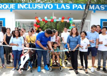 Gobierno de Playa del Carmen renueva Parque Inclusivo, en Palmas I