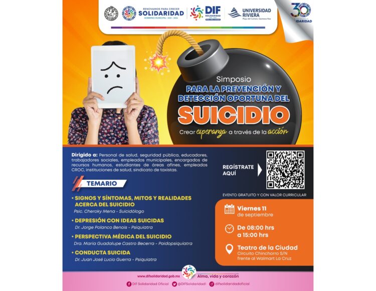 Se suma DIF Municipal a la estrategia de prevención del suicidio