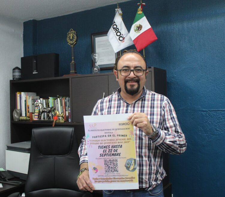 Invita IEQROO a participar en convocatoria del primer concurso para integrar “El Consejo Electoral Juvenil 2023”.