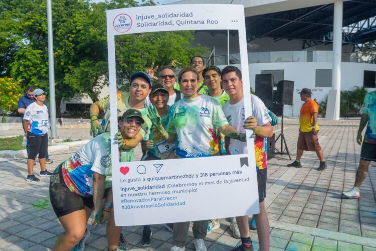 Realizan con éxito Carrera “Píntate por la Juventud” en Playa del Carmen