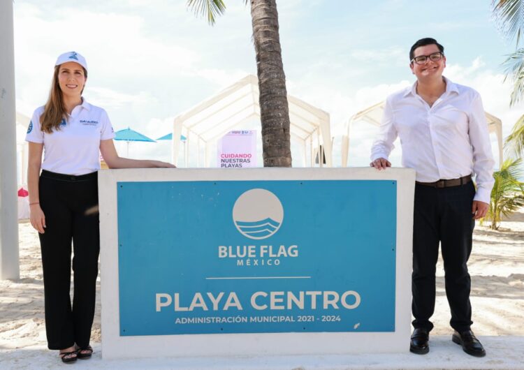 Reciben Playa Norte y Playa Centro en Isla Mujeres certificación Blue Flag