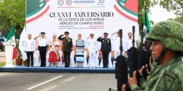 Conmemoró Playa del Carmen el 176 aniversario de la Gesta Heroica de los Niños Héroes