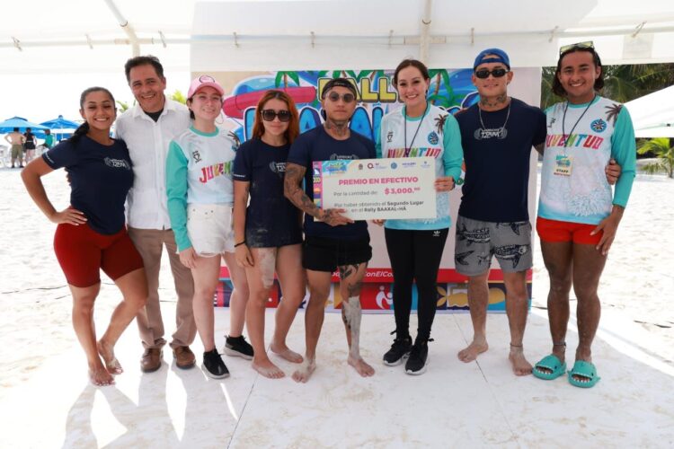 Cierran Mes de la Juventud con segunda edición del Rally Baaxal Há en Isla Mujeres