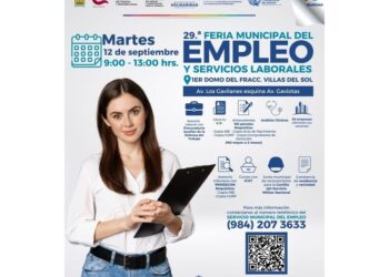 Se invita a Feria Municipal de Empleo y Servicios Laborales en Playa del Carmen