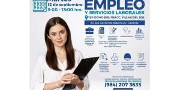 Se invita a Feria Municipal de Empleo y Servicios Laborales en Playa del Carmen