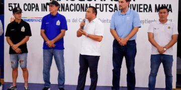Inicia la 5a Copa internacional de Futsal Riviera Maya 2023 en Playa del Carmen