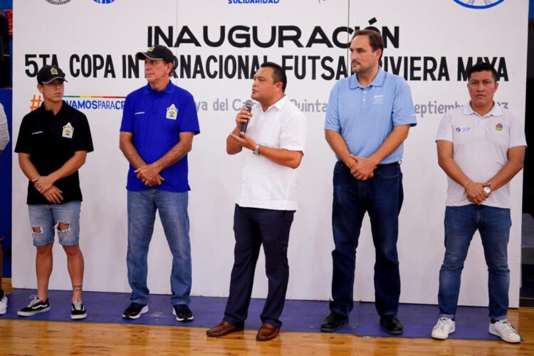 Inicia la 5a Copa internacional de Futsal Riviera Maya 2023 en Playa del Carmen
