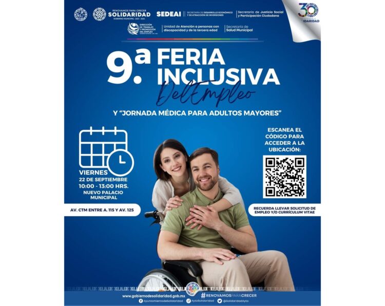 Alistan 9ª Feria Inclusiva del empleo en Playa del Carmen