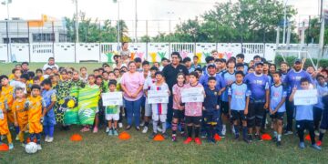 Inicia Campeonato de Clausura de Fútbol Infantil y Juvenil DIF 2023 en Playa del Carmen