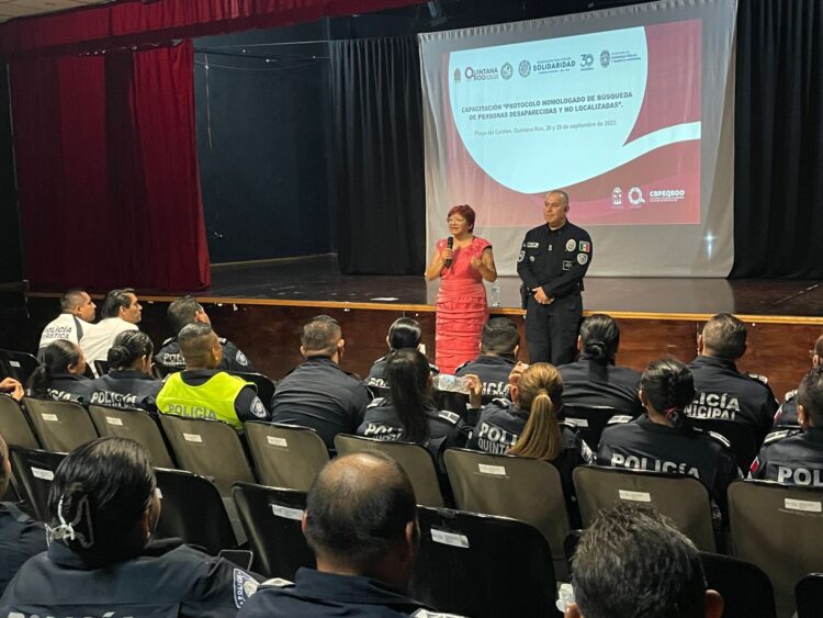 Se capacita Policía Municipal de Solidaridad en búsqueda de personas desaparecidas