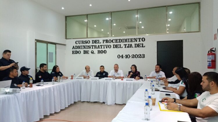 Capacitan a mandos de Seguridad Pública de Puerto Morelos en beneficio de la ciudadanía