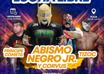 Abismo Negro Jr. encabezará función de lucha libre en el marco del Janal Pixan en Playa del Carmen