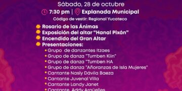 Atenea Gómez invita al encendido del Gran Altar del Festival Luz y Vida, entre Vivos y Muertos 2023