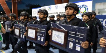 Culminan 38 elementos “Curso Básico Policial Equivalente” en Playa del Carmen