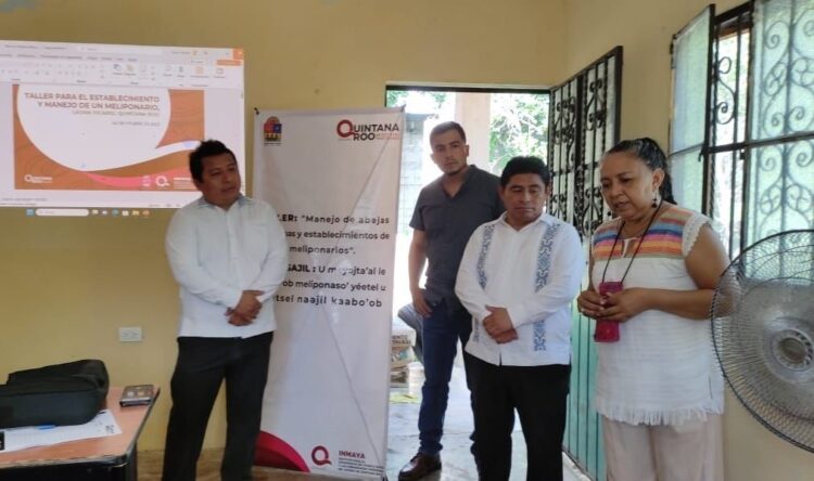 Imparten curso a apicultores de Leona Vicario sobre producción de miel