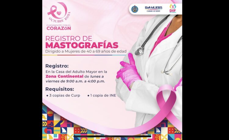 Refrenda Atenea Gómez compromiso con salud de mujeres isleñas en este Mes Rosa