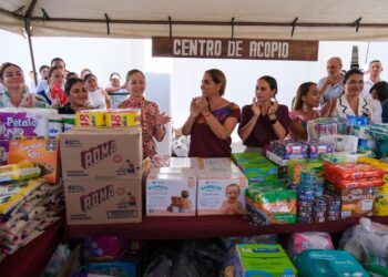Invita Mara Lezama a donar víveres en centros de acopio para damnificados de Guerrero
