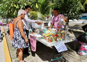 “Se une Puerto Morelos a jornada de acopio para damnificados por el huracán ‘Otis'”