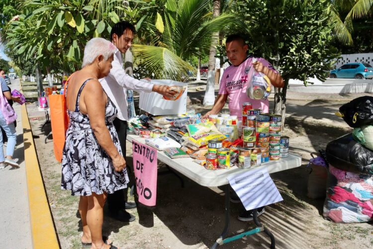“Se une Puerto Morelos a jornada de acopio para damnificados por el huracán ‘Otis'”