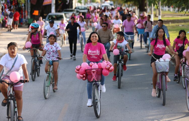 “Encabeza Blanca Merari la tercera edición de la Rodada Rosa